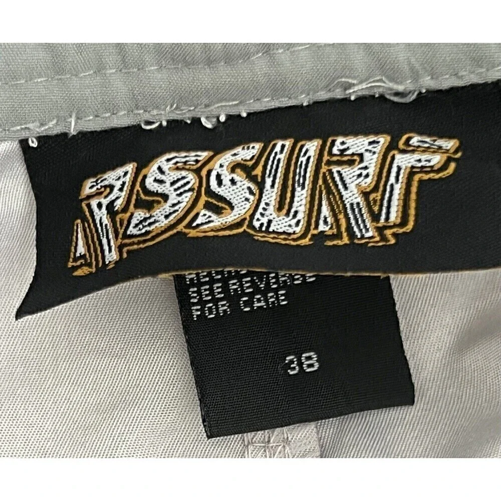 Raya Sun RS Surf Men's Swim Trunks Gray Black Drawstring Size 38 New with Tags